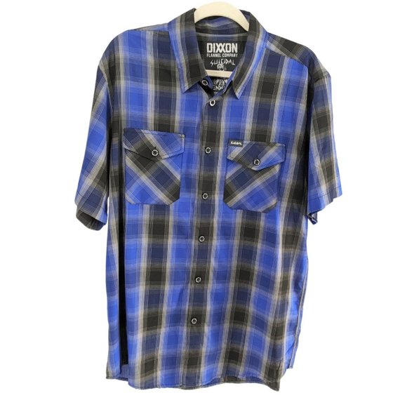 Dixxon Flannel Co Button Shirt Mens Large Suicidal Tendencies Bamboo Blend - Picture 1 of 9